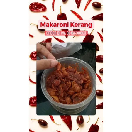 

MAKARONI KERANG 100Gram PEDAS ASIN KRIUK