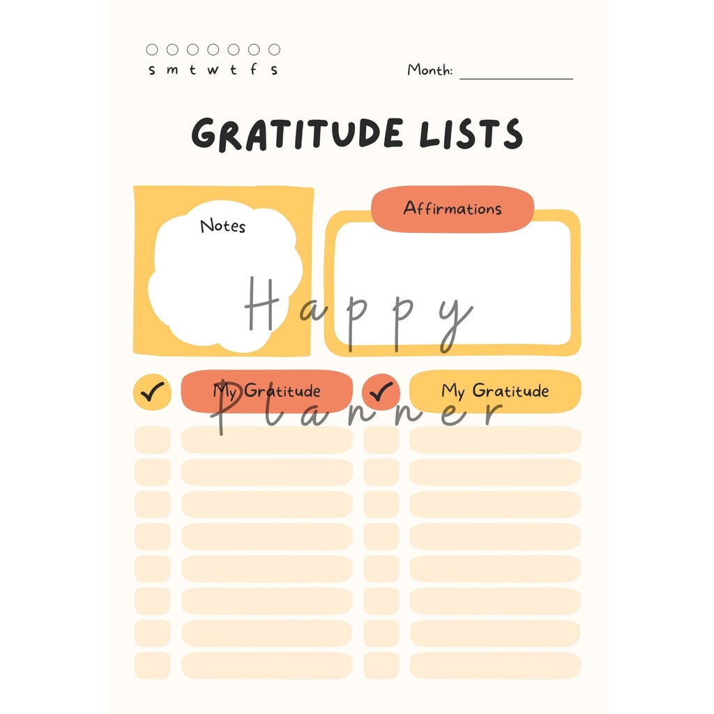 

11 _ PDF Printable Refill Isi Binder - Gratitude List | Daily Gratitude | Weekly Gratitude | Monthly Positivity | My Notes