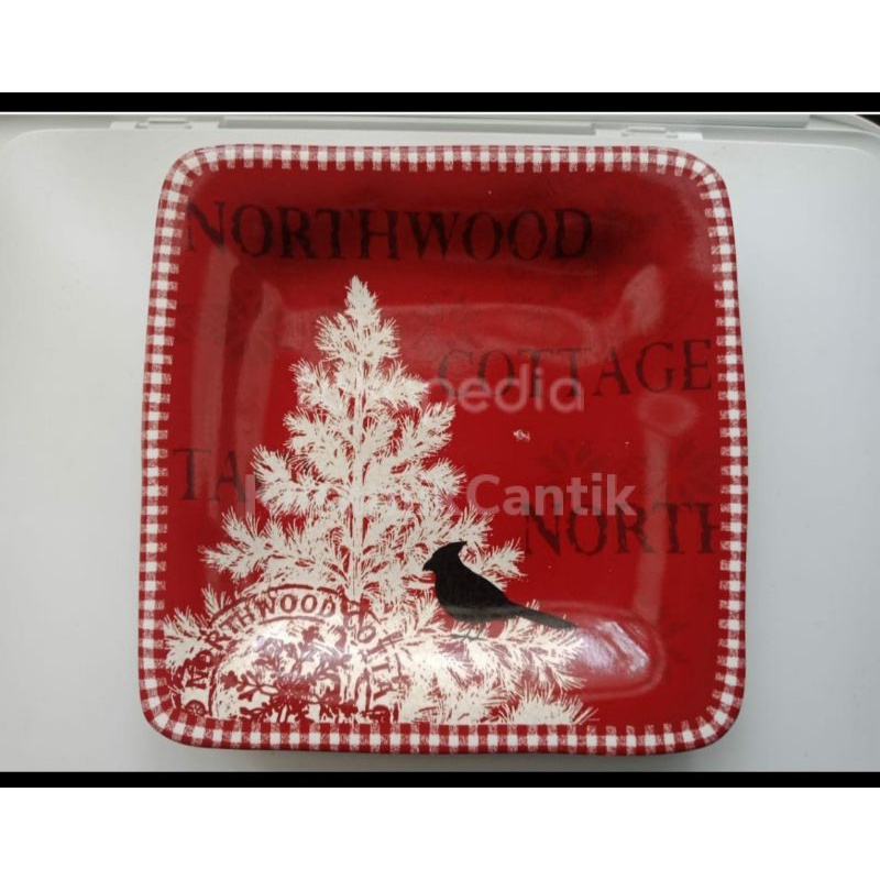 Piring Keramik SANGO Northwood Natal Christmas Salad Plate 20 cm Pohon Natal Anak Child