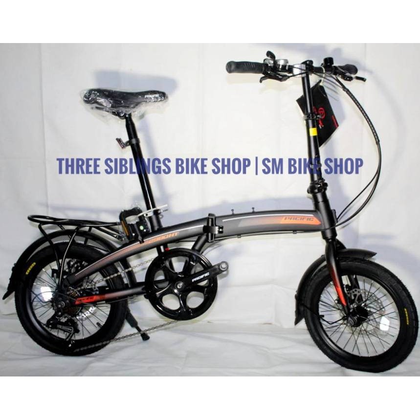 SEPEDA LIPAT PACIFIC 2980 HT 16 INCH WARNA HITAM ORANGE