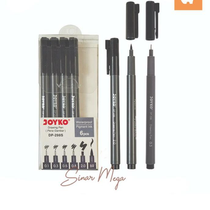 

Diskon!! (qoh-491) Joyko Drawing Pen Set (Isi 6) DP-298S
