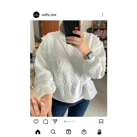 READY aloha sweater by outfix broken white