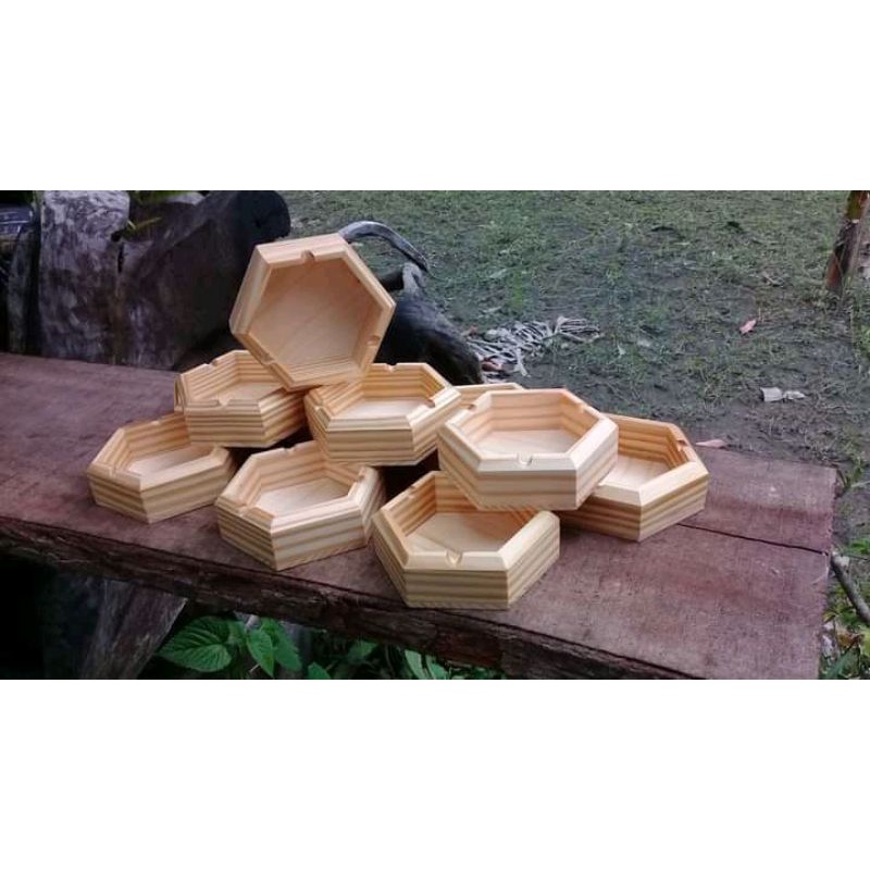 asbak kayu jati belanda