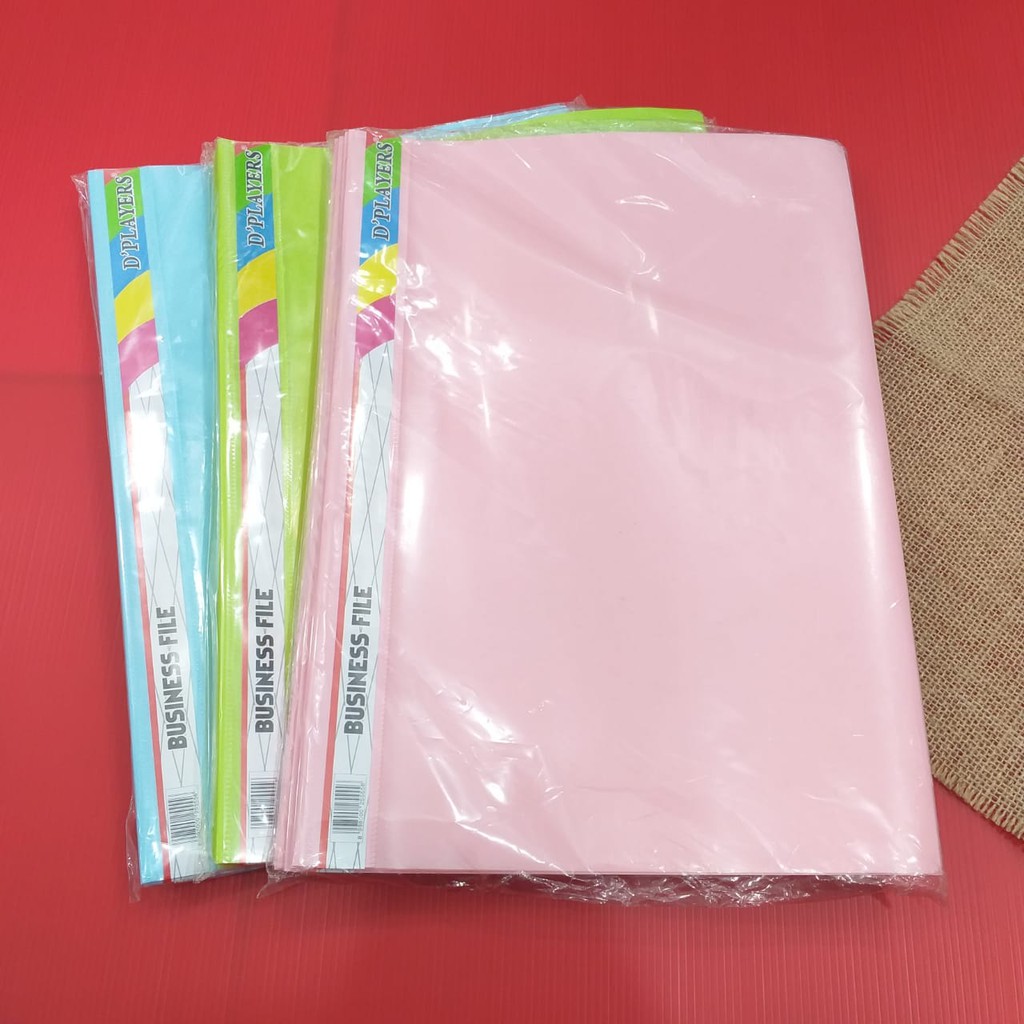 

TERMURAH!!!MAP PLASTIK/MAP BUSINESS FILE ACCO D'PLAYERS F4 PASTEL PERPAK (ISI 12)