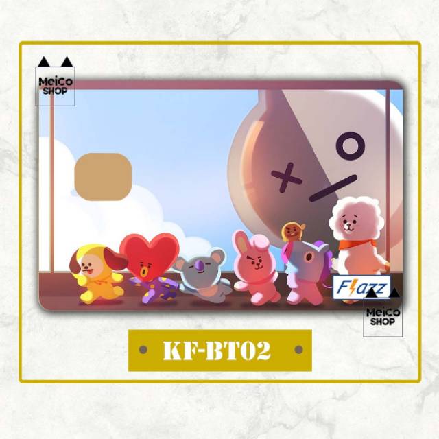 

Sticker Kartu Meico BT21's Morning - Flazz & E-money
