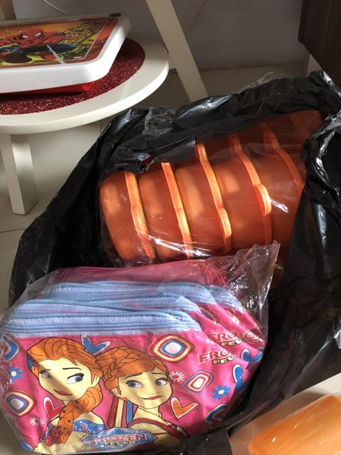 Grosir! Set Tas Kubus Tempat Makan Gelas 05/paket Hadiah Souvenir