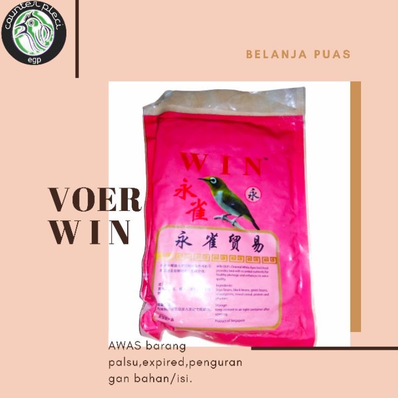 VOER WIN PAKAN BURUNG PLECI