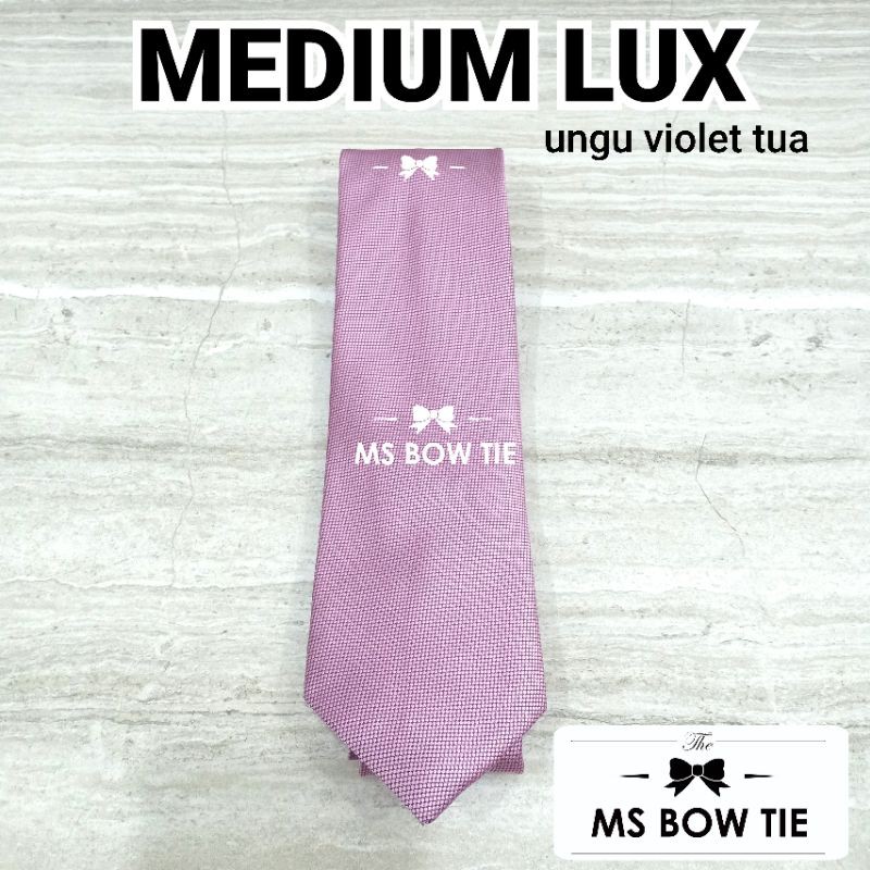 dasi pria medium lux ungu violet tua