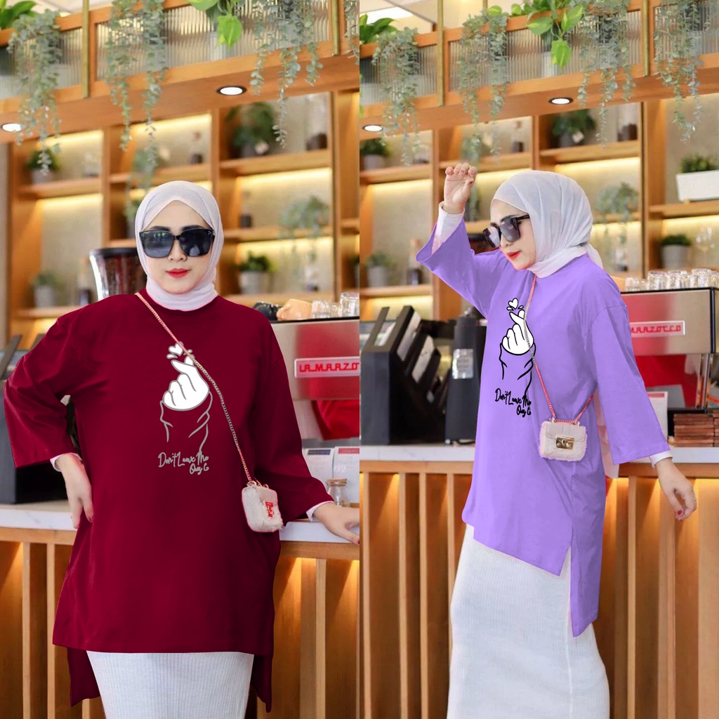 GR TUNIK OVERSIZE SARANGHAE TERBARU MIDI DRES BASIC VIRAL OVERSIZE SR362