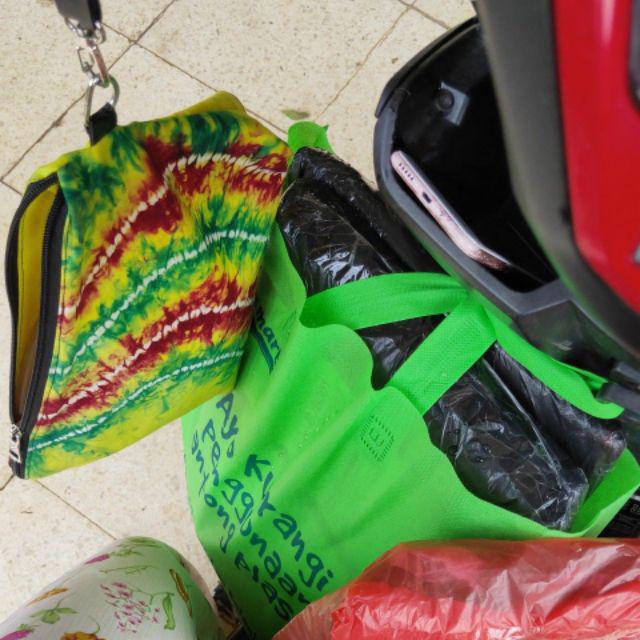 [bisa Cod]promo Murah Set 3 In 1 Rak Tas Gantung Motif Bunga Full Resleting Kualitas Terbaik & Murah