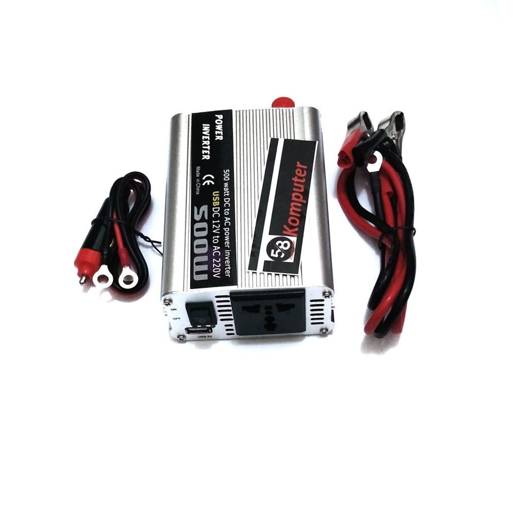 Power Inverter DC to AC 500 Watt 500 VA Perubah DC 12V ke AC PLN 220V