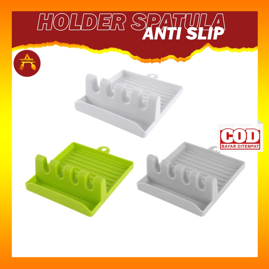 Holder Spatula Hp883m Holder Tutup Panci Sutil Peralatan Perlengkapan Masak Holder Dapur Anti Slip