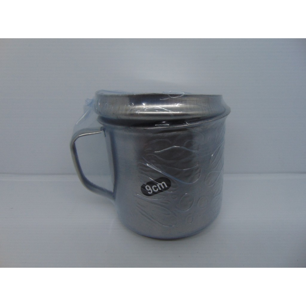 Gelas Mug Stainless Plus Tutup Ukuran 9 cm