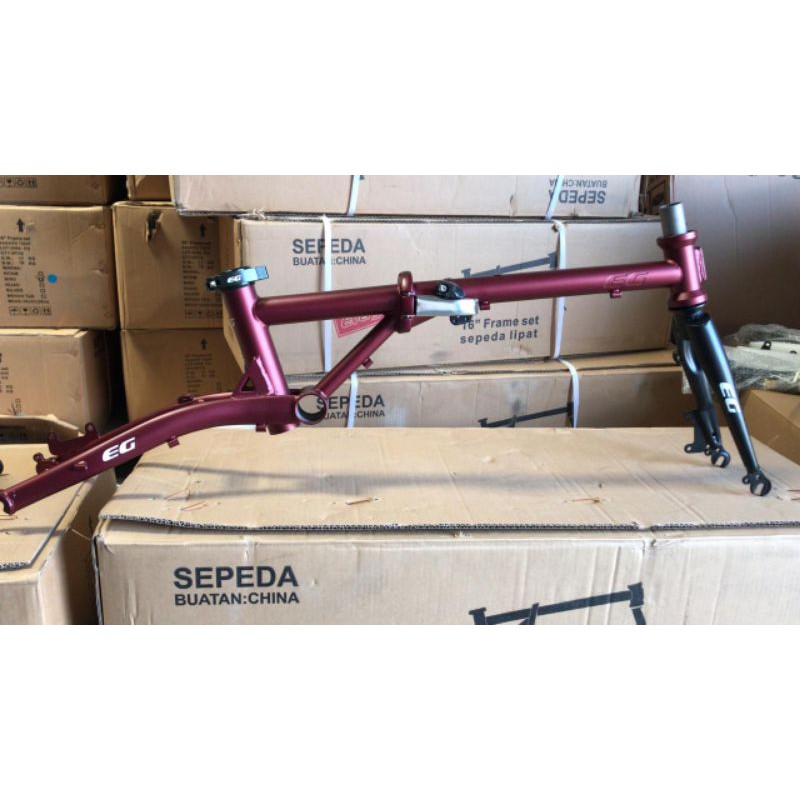 Frame sepeda Lipat 16 inch EG cromoly