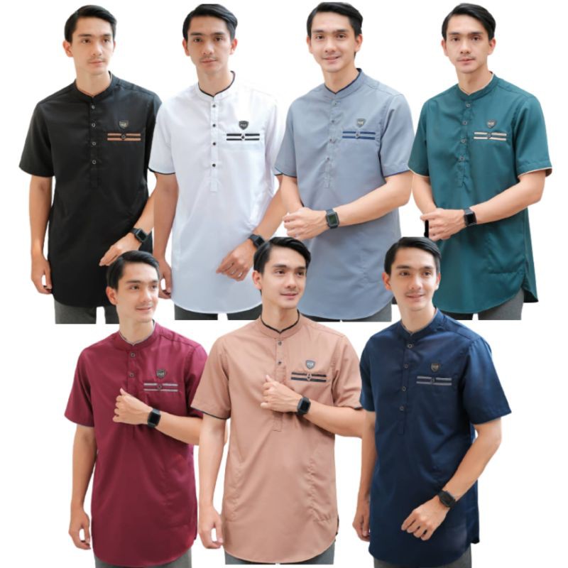 Koko Kurta Dewasa Terbaru Baju Muslim Pria Murah Bahan Katun Toyobo Polos