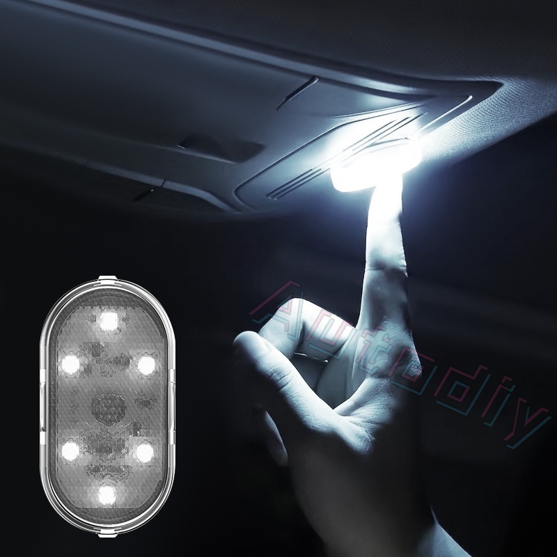 1PC Lampu LED Touchscreen / Car Interior Touch Light Lampu LED / Lampu Saklar Sentuh Otomotif / Lampu Plafon Atap Mobil Aksesoris