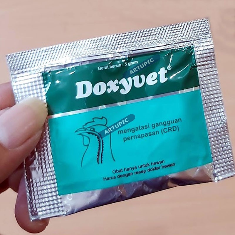 Doxyvet 5 gram Obat ayam burung ngorok CRD flu infeksi pernafasan