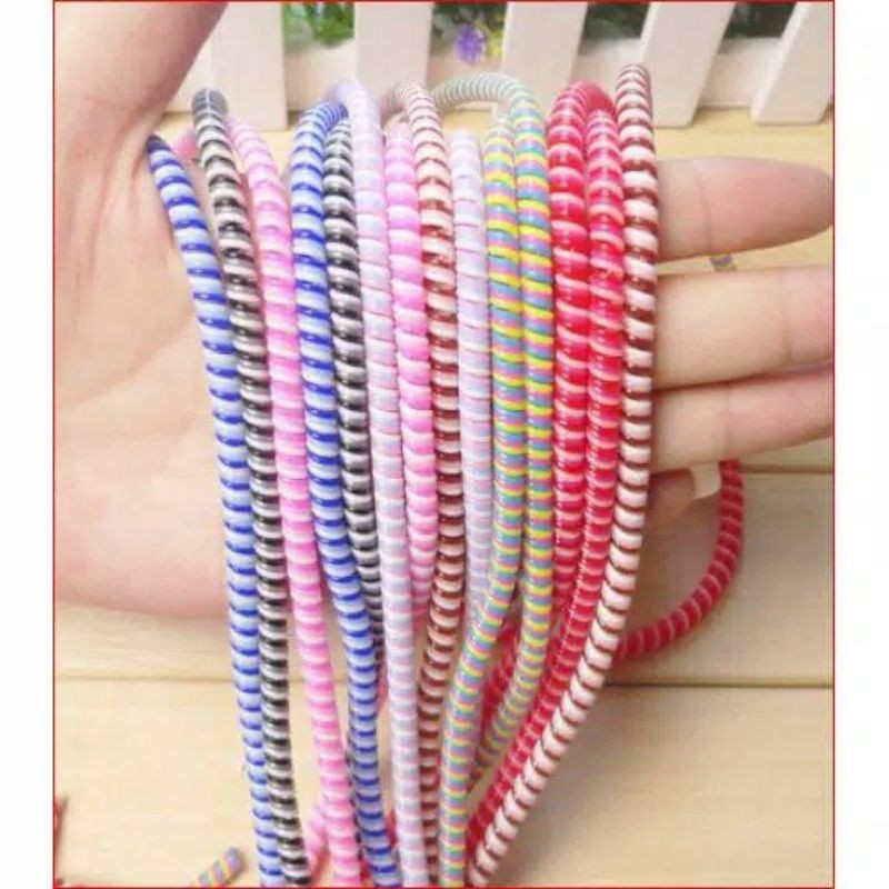 Pelindung Kabel SPIRAL Pengaman Pelilit Kabel Charger 1/2/3 Warna / Cord Protector Cable