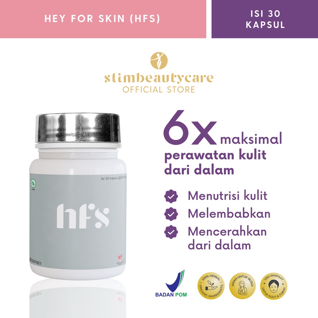 HEY FOR SKIN KAPSUL (CAPSULE WHITENING PEMUTIH) BPOM