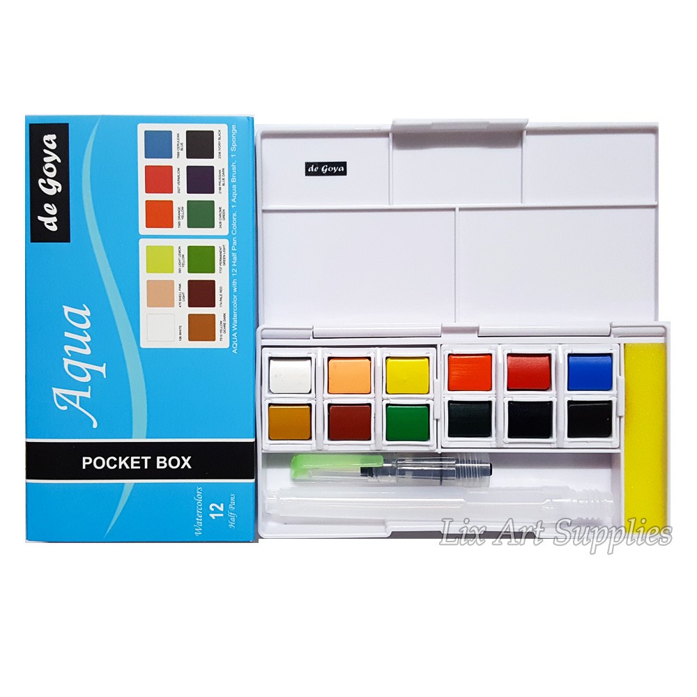

De Goya Aqua Pocket Box Set 12 / Watercolor Pocket Box