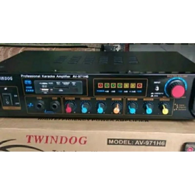 Twindog  , TD , AV 971H6 USB  , Twin Dog , Ampli, Amply,  Ampli Power , Amplifier  Remote