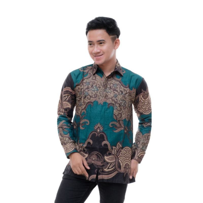 Baju couple batik pria ayah dan anak laki laki hem batik anak 2-12 tahun