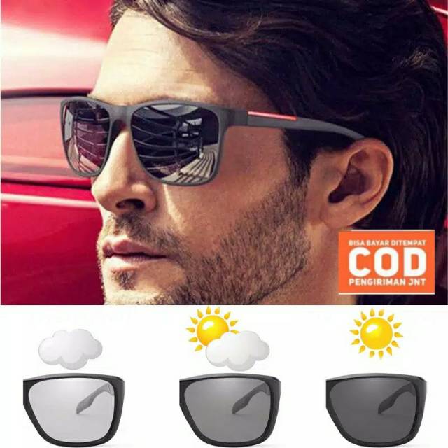 COD Kacamata Siang Malam Polarized Anti UV 400 PRIA PP1037