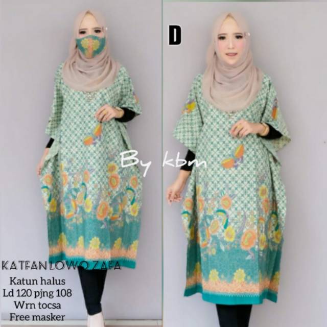 Kaftan lowo zara katun ori solo FREE MASKER