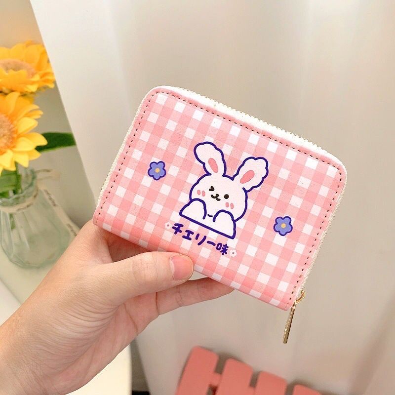 DOMPET WANITA KECIL MOTIF LUCU DOMPET WANITA LIPAT MURAH WALLET KOREAN FASHION