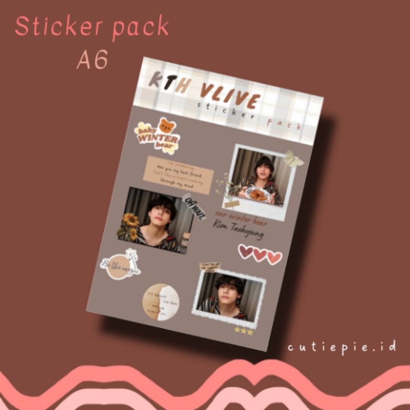 

[ready stock] DECO STICKER KIM TAEHYUNG VLIVE VER STIKER VINLY STICKER DEKORASI DAILY JOURNAL STIKER FANMADE