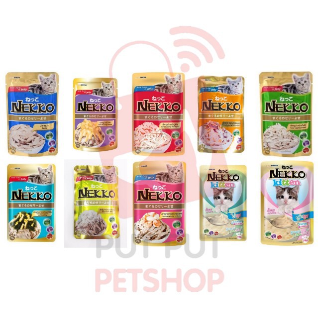 Makanan Basah Kucing Nekko Pouch Cat Food 70g