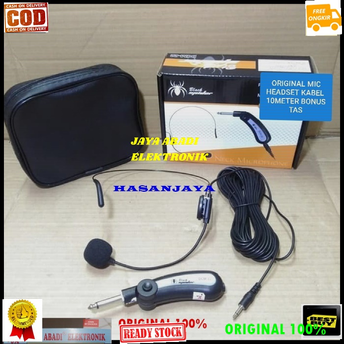 GE27 original 100% HF mic headset lidi kabel 8meter tie clip on bando imam ceramah pidato Microphone
