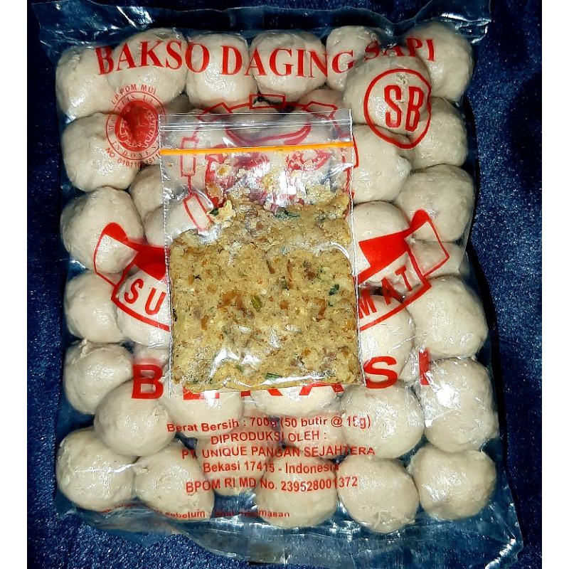 

Paketan Bakso Sapi 50butir plus Bumbu
