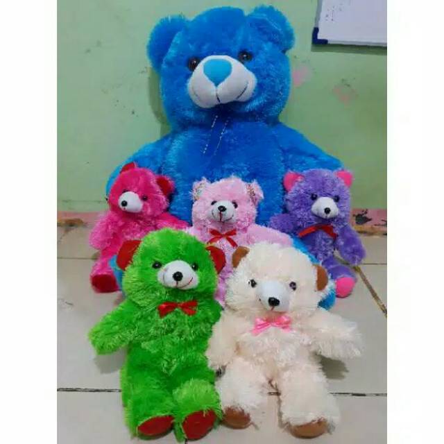 Boneka teddy bear XL beranak 5.