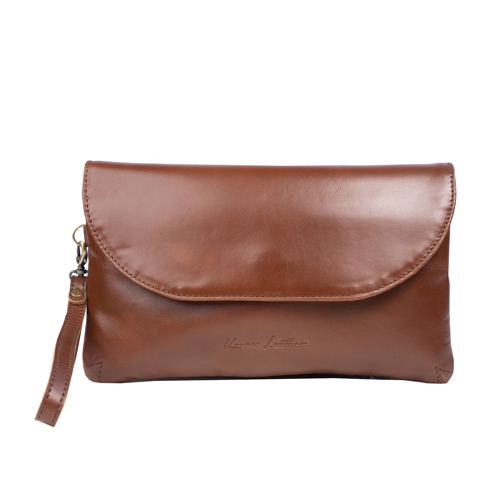 Clutch Kulit Asli _ CLUTCH OVAL - Kenes Leather