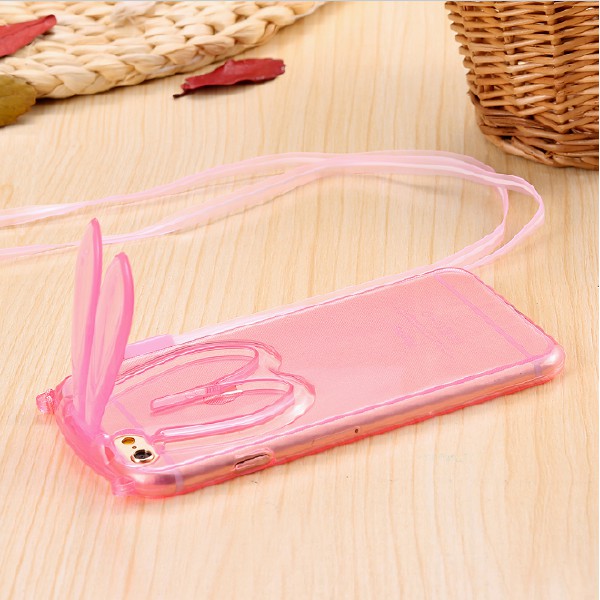 RABBIT EAR Iphone 5 5s SE 6 6s Plus soft case back cover casing lucu