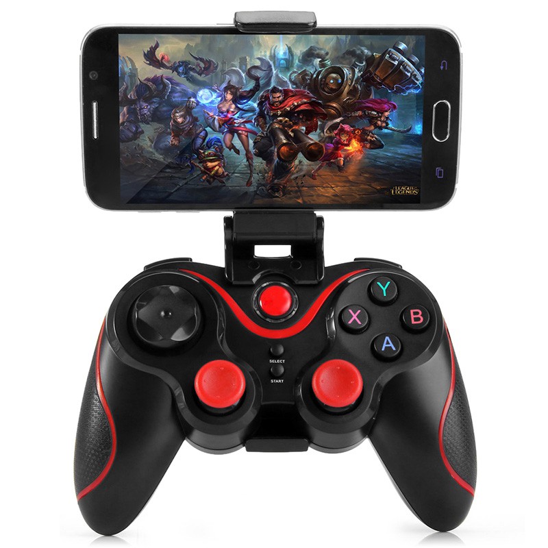 Makassar: Gamepad Bluetooth X3/T3 Terios Wireless Bluetooth Gamepad Joystick For Android Smartphone TV Box PC Laptop PUBG Mobile Legend