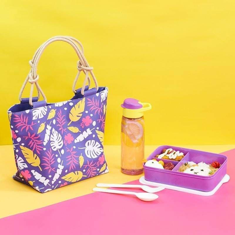 [BISA COD] LUNCH BOX SET KOTAK BEKAL MAKAN YUMI LUNCH BAG SET ALAT MAKAN