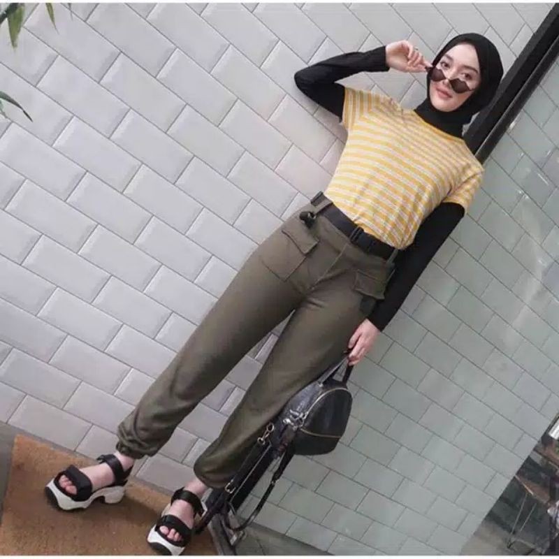 Lakmee jogger pants jeans wanita/jogger army wanita/jogger katun murah/jogger cewek