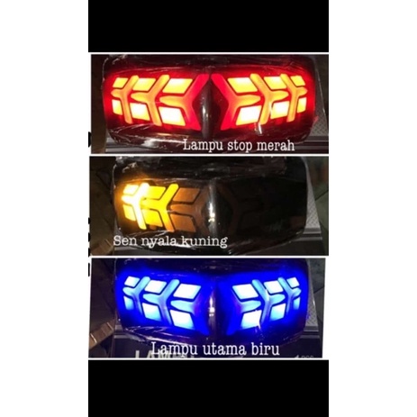 Lampu Stop Nmax 2015-2019 Lampu Belakang Nmax Old 3 in 1 Ready Model Lexus &amp; Lamborghini