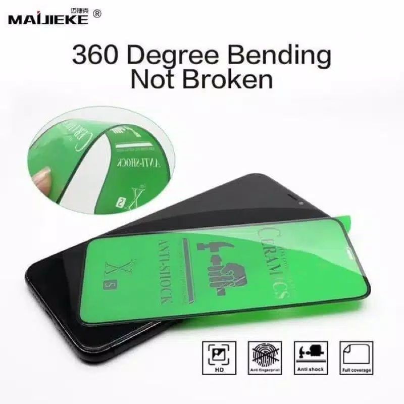 *KERAMIK HIJAU* screen protector ceramic keramik anti gores tempered anti lecet anti pecah realme 5i