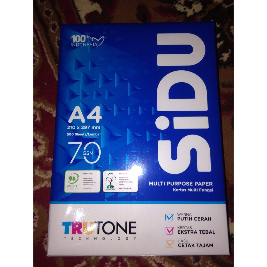 

Kertas A4 70gsm Sinar Dunia (SIDU)