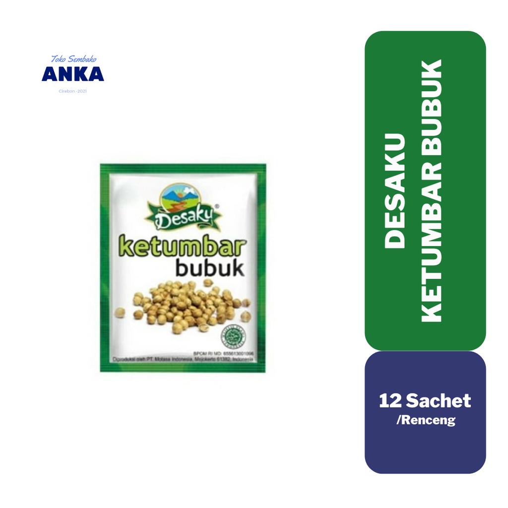 

Desaku Ketumbar Bubuk 12 sachet (HARGA UNTUK 1 RENTENG)