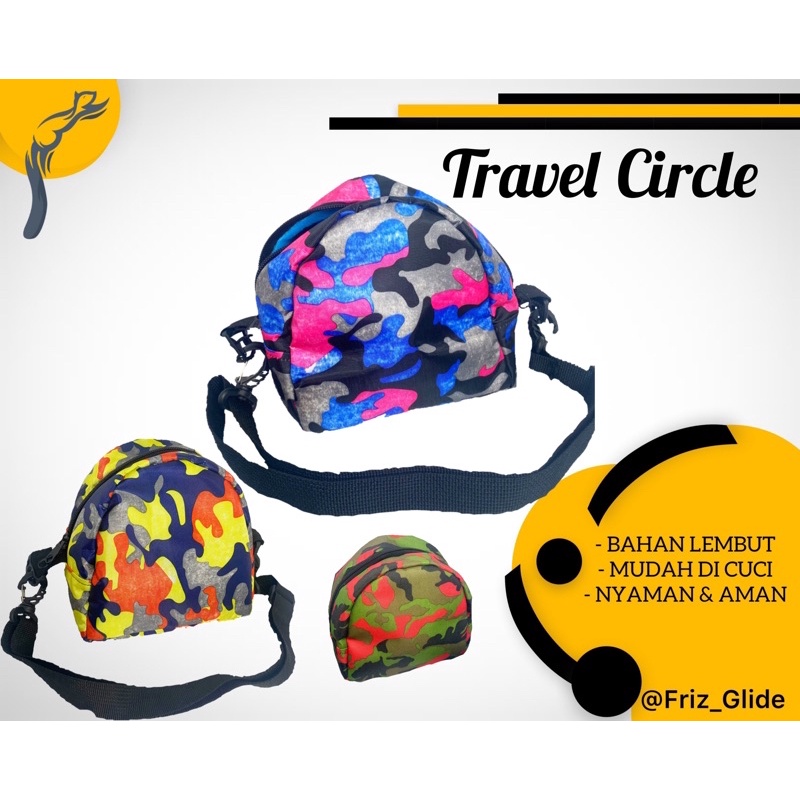 TRAVEL POUCH SUGAR GLIDER CIRCLE MURAH TUPAI TERBANG