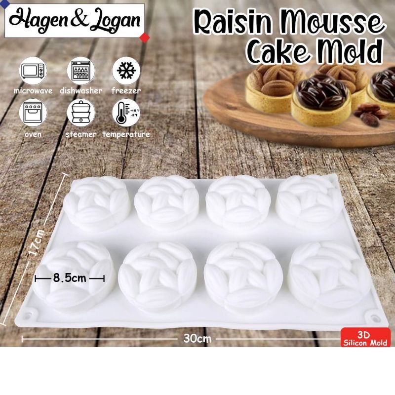 silikon cake raisin mousse