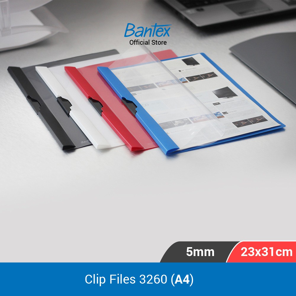 BANTEX CLIP FILE A4 METAL CLIP 3260