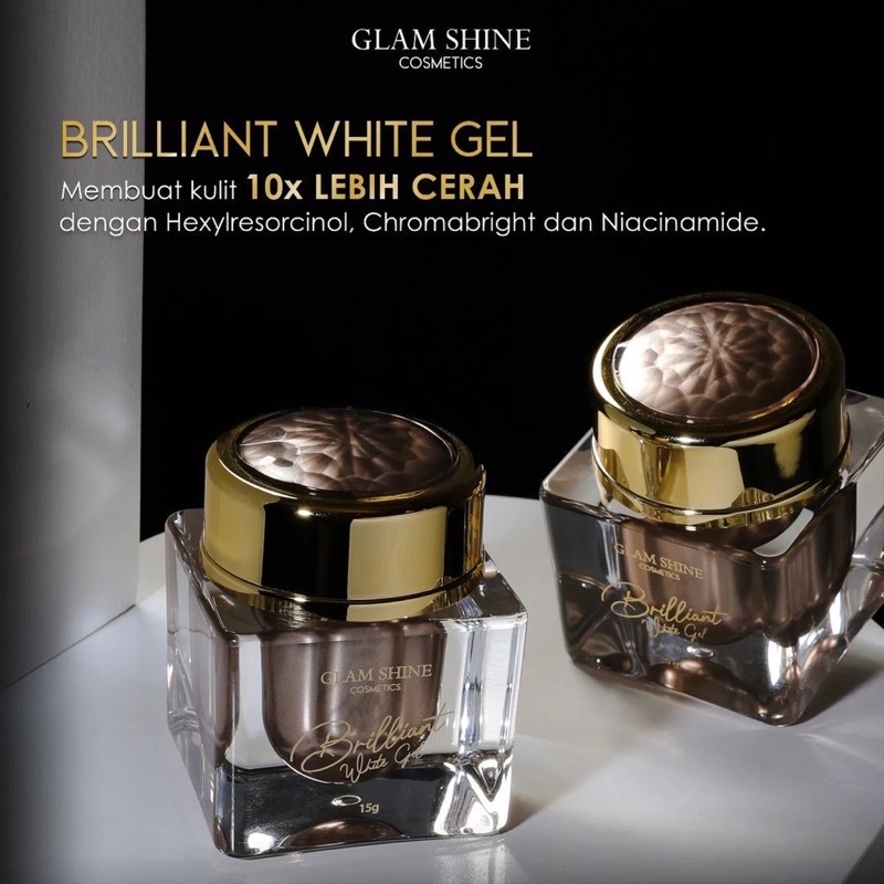 brilliant white gel glamshine |glamshine brilliant white gel | glamshine  |glamshine medan  | GLAMSH