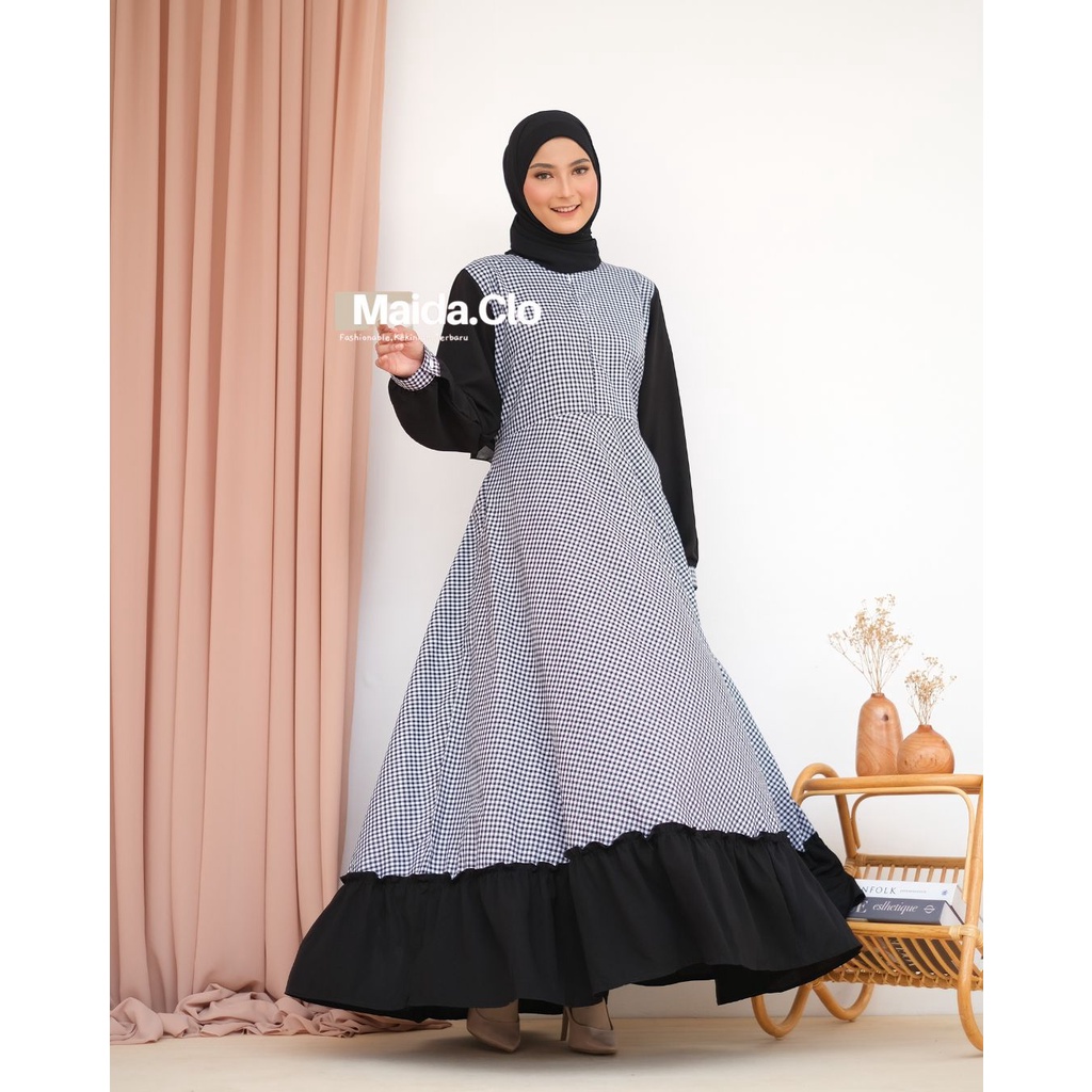 MAIDA.CLO - MADA DRESS - ALL SIZE FIT TO L DAN XL - BIGSIZE - GAMIS - FASHION TERBARU - TERLARIS - P