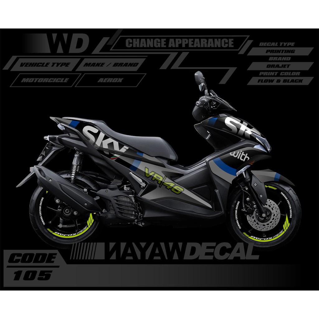 DECAL AEROX SKY RACING VR 46