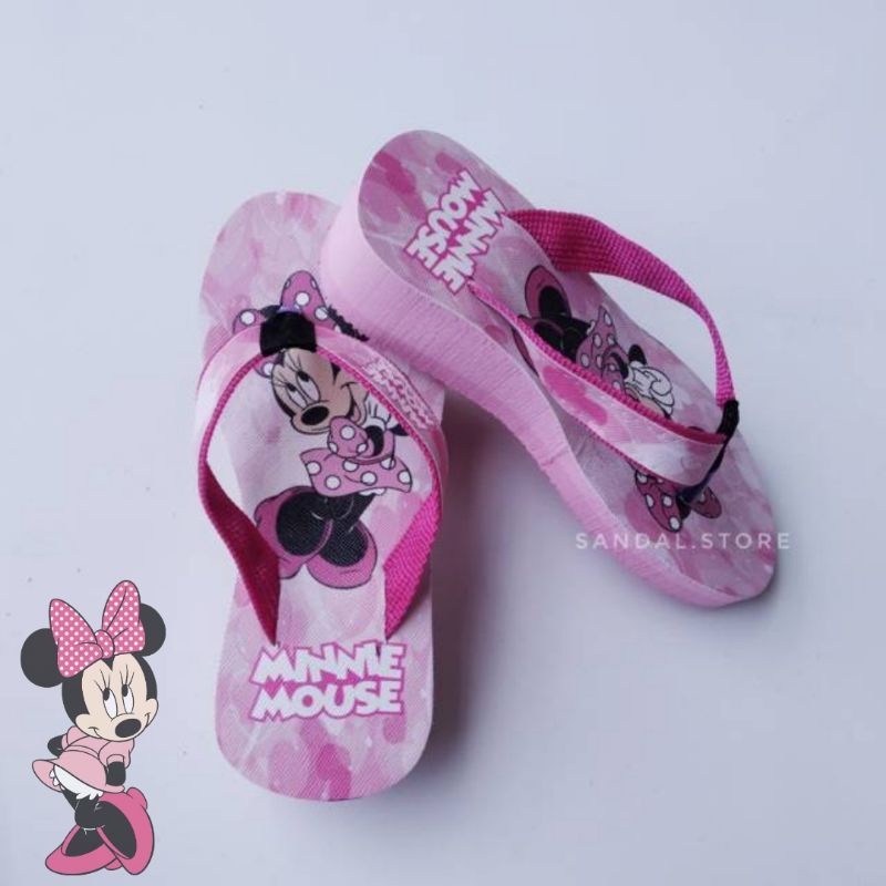 Sandal Karakter Anak | Sendal Karakter Anak Wedges Minie mouse ( WGS MINIE)